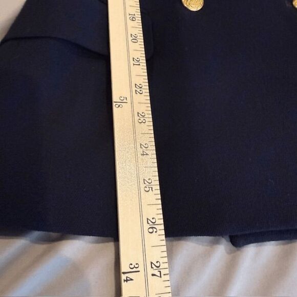 Ralph Lauren Wool Admiral Captain Blazer Navy Blue w/Gold Double Breasted Size 6 - Picture 7 of 10